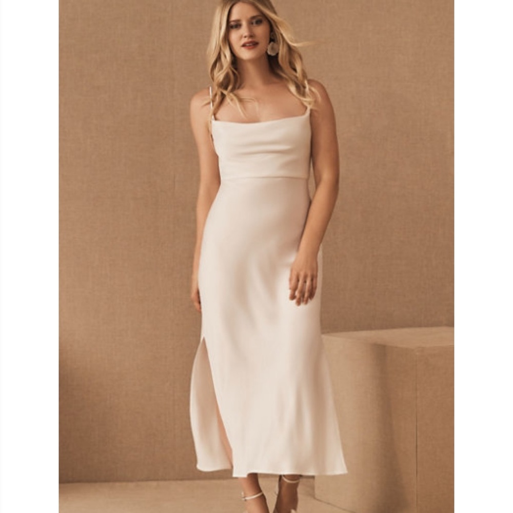 Cali Satin Charmeuse Midi Dress